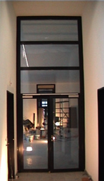 Bild einer Glastüre